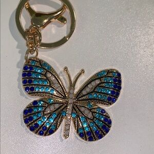 Butterfly purse/bag charm Keychain